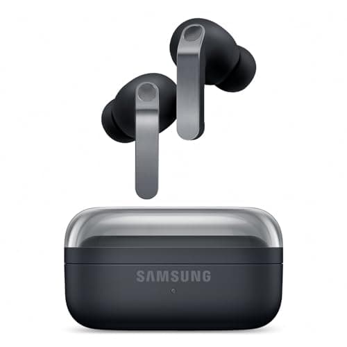 Image of Samsung Galaxy Buds4 Pro, Wireless Bluetooth Earbuds, Real Metal Blade, Full-Spectrum Hi-Fi Sound, 2-Way Speaker & Dual Amp, 360 Audio, ANC, Black, 2 Year Extended Warranty (UK Version)