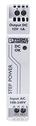 Image of Phoenix Contact STEP-PS/1AC/12DC/1-Phase Clocked DIN-Rail Power Supply 12W, 85 → 264V AC, 12V DC / 1A