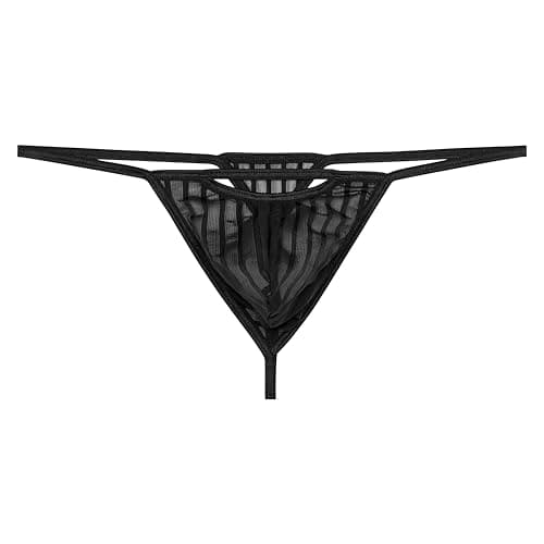 Image of HOM G-String Personal Allure Men's G-String Panties (Pack of 1), Black, M