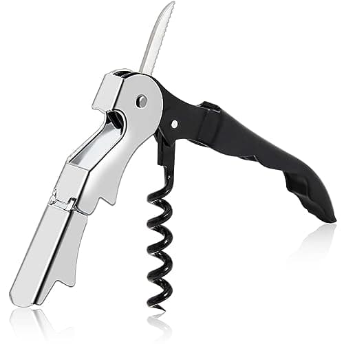 Image of Professional 3 in 1 Waiter's Friend Stainless Steel Wine Bottle Opener Corkscrew