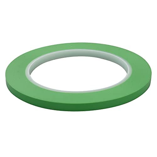 Image of JINBING Fine Line Finline Vinyl Masking Tape Automotive Paint Model Building For Curves Green (6mm x 2 Rolls)