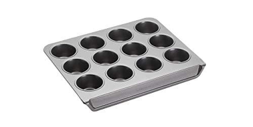 Image of MasterClass Smart Stack Vertical Stacking 12 Hole Muffin Tray with PTFE, PFOA and BPA Free Non Stick, Carbon Steel, 37 x 29 x 4cm