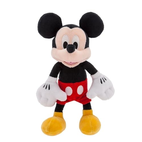 Image of Disney Store Official Mickey Mouse Mini Bean Bag Plush, 21cm/8”, Small Stuffed Toy Mouse, Suitable for Ages 0+
