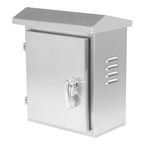 Image of banborba 304 Stainless Steel Electrical Box 30 x 20 x 40cm, Electrical Junction Box, Outdoor Electrical Enclosure Box for Protecting Electrical Equipment and Circuits