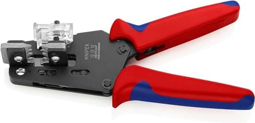 Image of KNIPEX Precision Insulation Stripper with Adapted Blades 4/6/10mm² with Multi-Component Handles 195 mm, 12 12 12