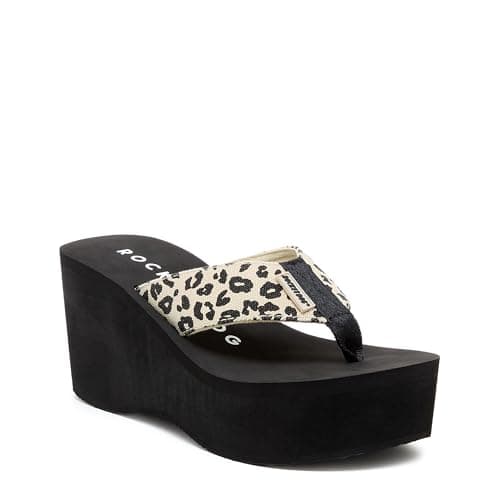 Image of ROCKET DOG Womens Crush Wedge Sandal, Beige, 6 UK