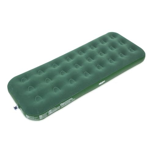Image of Milestone Camping 88129 Single Airbed/Easy Inflate & Deflate Flocked Design/Camping, Festivals, Sleepovers & Family Gatherings
