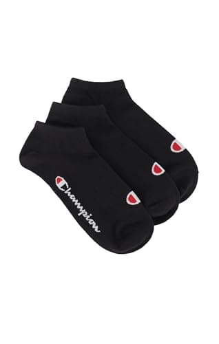 Image of Champion Accessories Basics 3pk Sneaker Socks, Black, 3 UK