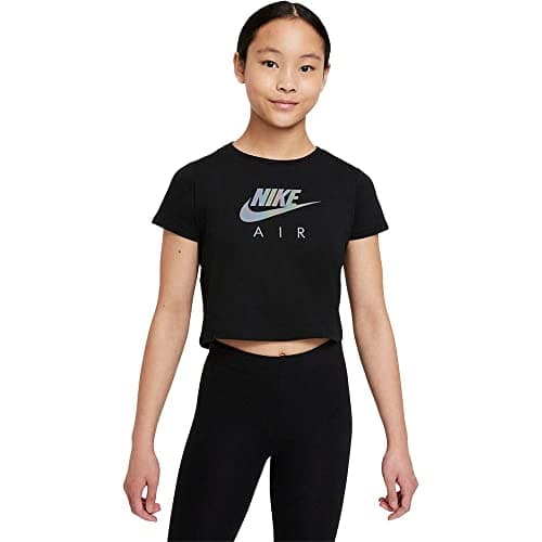 Image of Nike DJ6932 G NSW TEE Crop AIR T-Shirt Girls Black XL