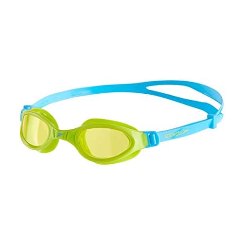 Image of Speedo Futura Plus Junior Goggles - Blue/Green, One Size