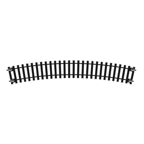 Image of Hornby R608 OO Gauge 3rd Radius Curve Track - Extra Track Pieces for Model Railway Sets, Model Train Track Pieces - Scale 1:76