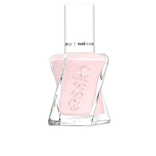 Image of essie Gel Couture: 484 Matter Of Fiction Pale Pink Long lasting High Shine Gel Nail Polish, Pink, 13.5 ml (Pack of 1)