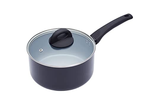 Image of MasterClass Induction-Safe Non-Stick Ceramic Eco Saucepan with PTFE, PFOA and BPA Free Non Stick, 20 cm (8"), Black