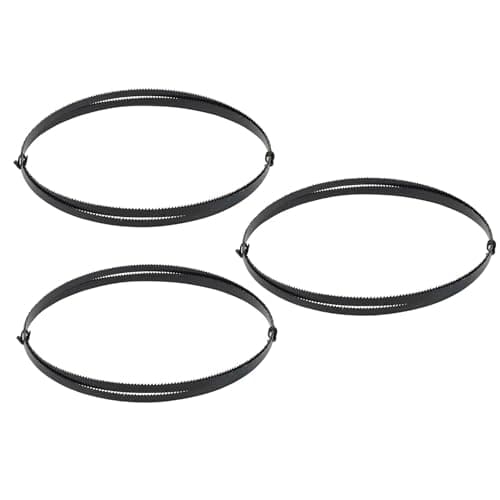 Image of Dapetz ® 3 X Bandsaw Blades 1425mm (56 Inches) 6.35mm Width 6tpi, 10tpi and 14tpi Skip/Regular Blade 1/4" For Cutting Metal Wood Plastics PVC Foam Carbon Steel