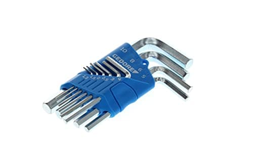 Image of GEDORE Key set, 10-pc., for Allen head screws, with Holder, AF 1.3-10 mm, H 42-10