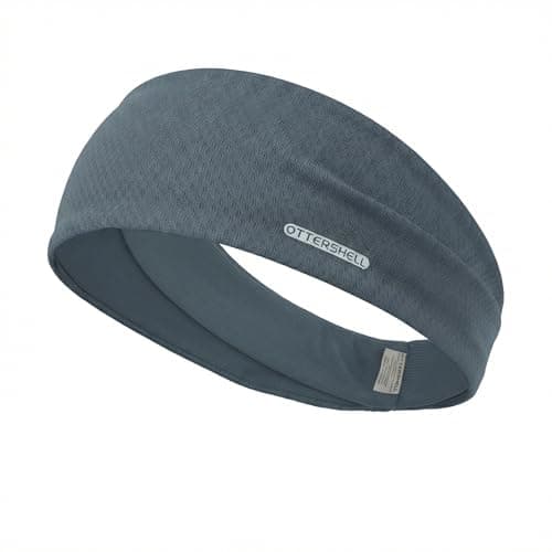 Image of OTTERSHELL Sports Headband for Women and Men, Black Moisture-Wicking Workout Headband for Yoga, Running, Gym, and Tennis (Grey - L86, One Size)