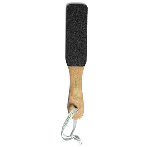 Image of GranNaturals Wooden Foot File - Corn and Callus Remover for Feet - Dead Skin Exfoliator, Sander, Scrubber Filer Pedicure Rasp Tool for Wet + Dry Emery Board for Feet and Cracked Heel File Scraper