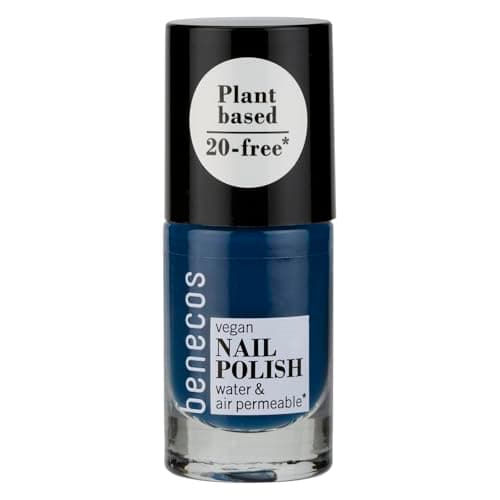 Image of Benecos Natural Cosmetics - Nail Polish - 20FREE - water permeable - 5ml - nordic blue