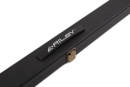 Image of Riley Hard Snooker/Pool Cue Case (M3426-R) - for 3/4 Cut Cue with Extension, Black, 3 Piece Cue