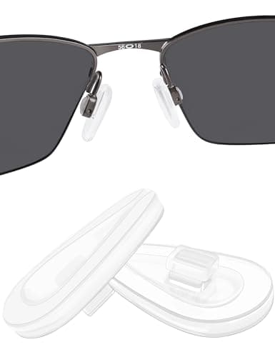 Image of BlazerBuck Replacement Nose Piece Pads for Oakley Socket 5.5 OX3218 | Socket 5.0 OX3217 | Socket Ti OX5019 - Clear