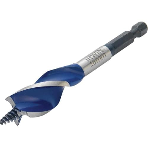 Image of IRWIN 1921991 6X Blue Groove Stubby Wood Bit 16 mm x 4-Inch