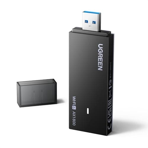 Image of UGREEN WiFi Dongle, AX1800 Wi-Fi 6 USB Wifi Adapter for PC/Laptop, Dual Band 5GHz/2.4GHz USB 3.0 Wireless Network Adapter, Highly Secure WPA3, MU-MIMO, Lower Latency, Supports Windows 11/10