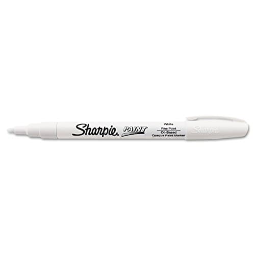 Image of Sharpie - Paint Marker, Oil Base, Permanent, Fine Point, White, Sold as 1 Each, SAN 35543