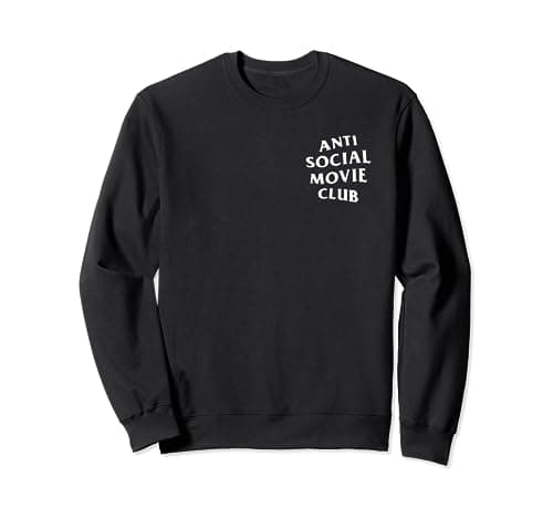 Image of Anti Social Movie Club: White Logo (Front + Back) Sweatshirt