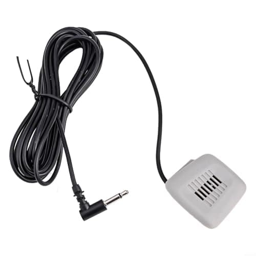 Image of Shophubio Car Audio Microphone 3.5mm Wired External Mic for Ceiling Roof Panel with 50Hz-20KHz Frequency For Response and -32dB Sensitivity, Black