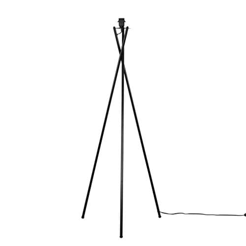Image of MiniSun | Modern Gloss Black Metal Floor Lamp Base | Floor Lamps & Torchieres, Home Décor & Improvement Essential