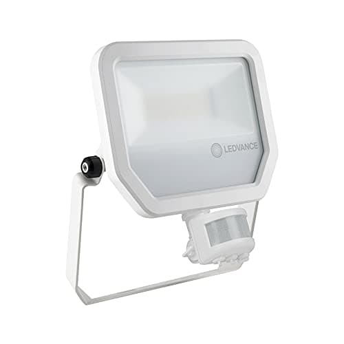 Image of Ledvance LED Floodlight 50W 5500lm Warm White IP65 in White with Sensor