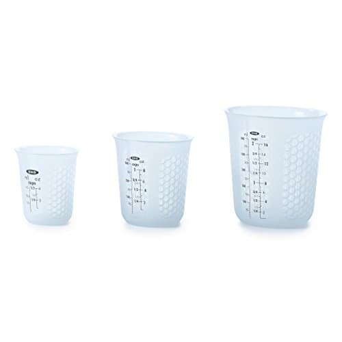 Image of OXO Good Grips 3 Piece Squeeze & Pour Silicone Measuring Cup Set