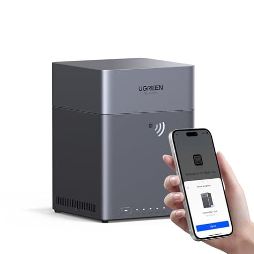 Image of UGREEN NASync DH4300 Plus 4-Bay Desktop NAS, 2.5 GbE LAN Port, 8GB LPDDR4X RAM, NFC One-Touch Connection, AI-Powered Family & Baby Album, Personal Cloud for Home/Office (Diskless)