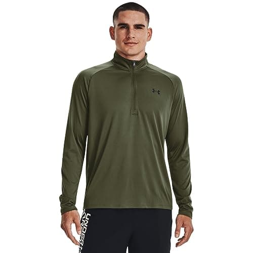 Image of Under Armour Men's UA Tech 2.0 1/2 Zip, Lightweight Zip Top, Sweat-Wicking and Quick-Drying Training Top, Long Sleeve Sports Top for Men