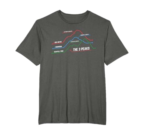Image of 3 Peaks Challenge The Mountain Elevation Three Peaks T-Shirt