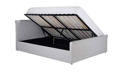Image of Birlea, Stratus Ottoman Storage Bed, Grey Fabric, 150cm