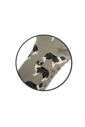 Image of Bartleby Funky Cosy Men’s Socks | Sherpa Lined Thermal Bed Socks Non-Slip Sole | Super Soft, Warm | TOG 3.1 (Grey, L, UK Footwear Size System, Adult, Men, Numeric Range, Medium, 6, 11)