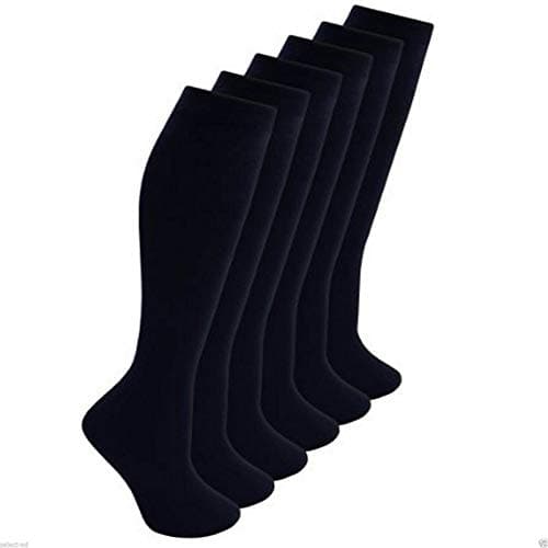 Image of Bonjour® Six pairs of Ladies Cotton Knee High socks (Black)