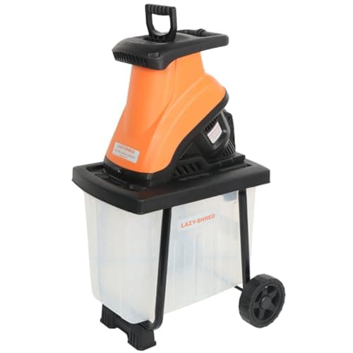 Image of Lazy-Shred Electric Garden Shredder with 50L Collection Box – 2400W Motor, 240V, 45mm Max Cut, Lightweight 12.2kg, Soft Start, Mulches Wood, Branches & Leaves