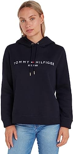 Image of Tommy Hilfiger Women’s Heritage Hoodie, Blue (Desert Sky), XL