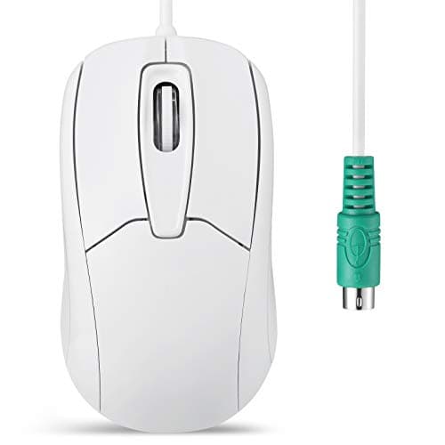 Image of perixx PERIMICE-209 P, Wired PS2 Optical Mouse with Scroll Wheel and 1000 DPI, White
