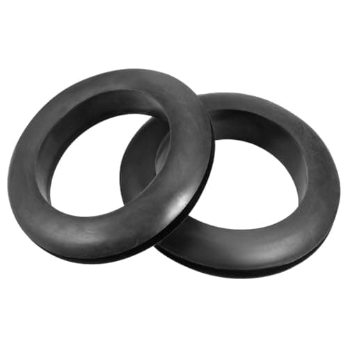 Image of TA-VIGOR 10Pcs Rubber Grommets Cable Wire Protector, 40mm Conductor Wiring Blanking Gasket Ring Grommets, Black Electrical Cable Hole Plugs Wire Gaskets for Protecting Wires, Cables and Plugs