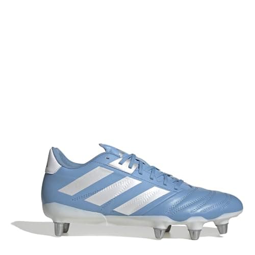 Image of adidas Mens Kakari Elite Soft Ground Rugby Boots Blue/White/Gold 8 UK