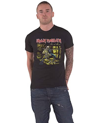 Image of Iron Maiden Men Piece of Mind Short Sleeve T-Shirt, Black, X-Large