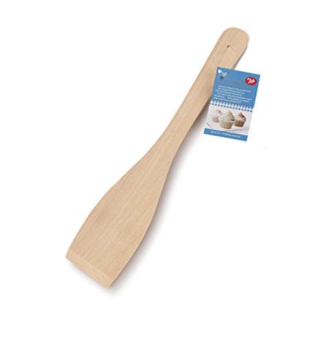 Image of Tala Beechwood Slotted Spatula, 30cm, Sustainable Wooden Cooking Utensil, Heat-Resistant, Durable & Gentle on Non-Stick Cookware, Beige
