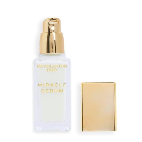 Image of Revolution Pro, Miracle Serum, Hydrating Face Serum, Reduces Dullness, Improves Uneven Skin Tone, Contains Hyaluronic Acid & Niacinamide, 30ml