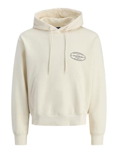 Image of JACK & JONES Joryork Graphic Sweat Hood, Antique White, M