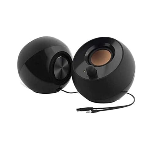 Image of Creative Pebble 2.0 USB-Powered Desktop Speakers with Far-Field Drivers and Passive Radiators for Pcs and Laptops (Black)