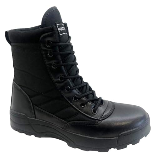 Image of sole london MENS ARMY COMBAT MILITARY HIKING ANKLE LACE UP SECURITY WORK POLICE BOOTS