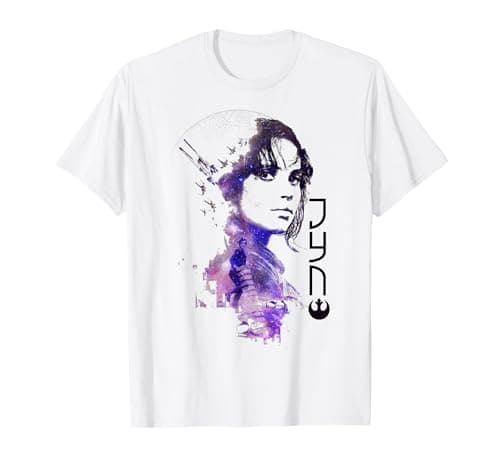 Image of Star Wars Rogue One Jyn Fade Death Star T-Shirt